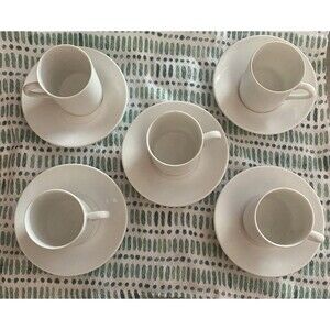 Vintage ATC JAPAN Demitasse Espresso Set 5 Cups & Saucers 1960s Good Condition
